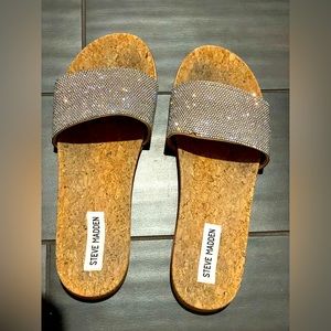 Steve Madden sparkly sandals size 9